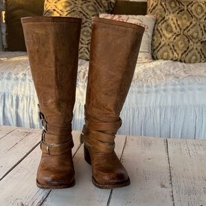 Freebird by Steven Brown Leather Knee-High Boots